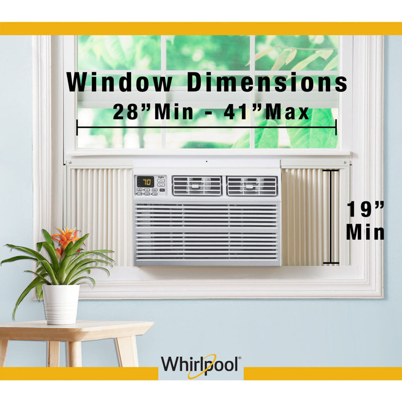 Whirlpool 15,000 BTU 115V WindowMounted Air Conditioner with Remote